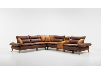 Bluetooth Multifunktioun Sofa Canapé Ecksofa Sound System Wunnlandschaft