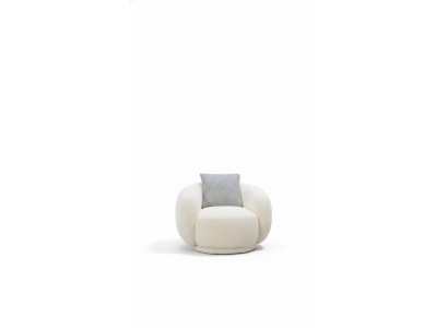 Moderne ronn Armstull Beige Lounge Miwwelen Club Ariichtung Design Still