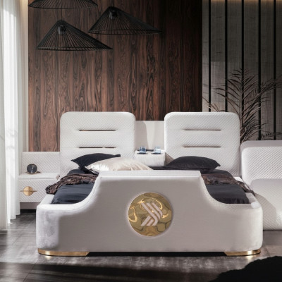 Duebelbett Better Modern Luxus Hocker Multifunktioun Bett Design Samt
