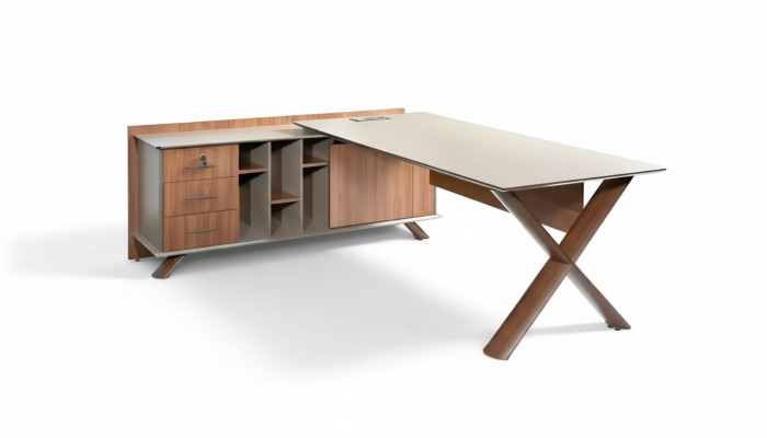 Eckschreibtisch Büro Ariichtung Zëmmer Miwwelen Design Schreifdëscher Miwwelen