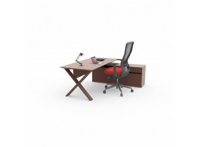 Schreibtisch Bürosmëttel Chefdësch Holzmëttel Designerschreiwarbechtsplaz