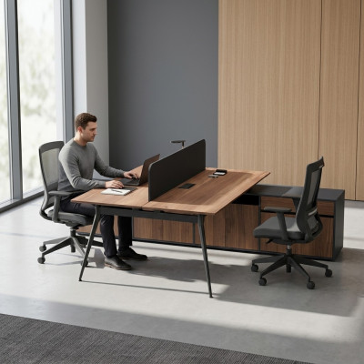 Aarbechtsdësch Laptoptisch Büro-Miwwelen Büroaarbechtsplaz Bürostatioun Hozmiwwelen