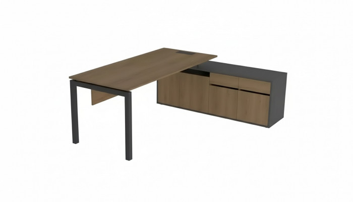 Eckschreibtisch Bürosmiwwel Büro Dësch Luxus Modern Designer Miwwel Dëscher