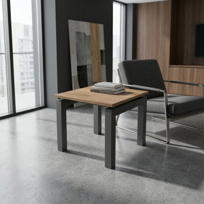Rechteckegen klenge Salontësch Designe Bäihëlleftësch Luxus Holzméiwel