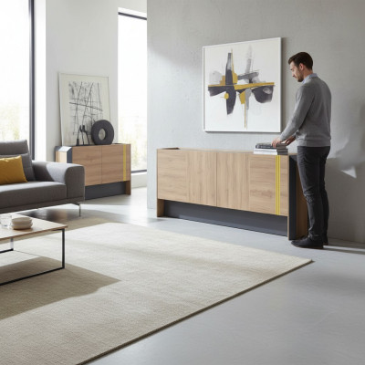 Modern Holzkommode Sideboard Bürosmiwwel Highboard Schief Luxus Miwwelen