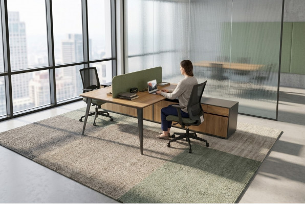 Bürosmëttelen Büroastattung Aarbechtsplaz Miwwelen Schreifdësch Luxus Holzmiwwelen