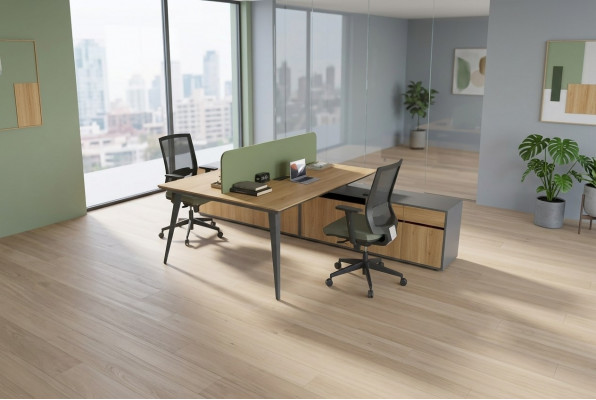 Bürosmëttelen Büroastattung Aarbechtsplaz Miwwelen Schreifdësch Luxus Holzmiwwelen
