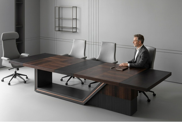 Groussen Dësch fir Konferenz Seminar Dësch Versammlungsdësch Büro Miwwele Modern