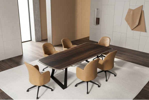 Bürosmoebelen Dëscher Design Versammlungs Konferenzdëscher Ariichtung Dësch