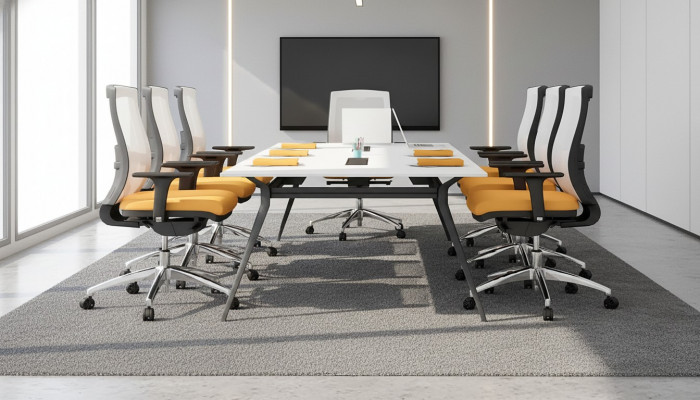 Bürosmiwwelen Dëscher Design Versammlung Konferenzdëscher Ariichtung Modern