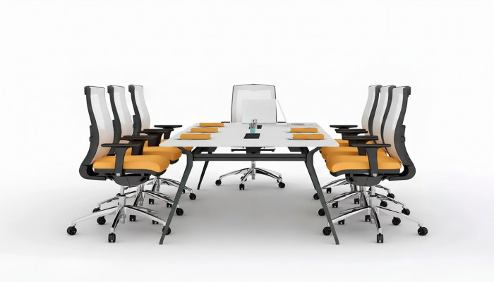 Bürosmiwwelen Dëscher Design Versammlung Konferenzdëscher Ariichtung Modern