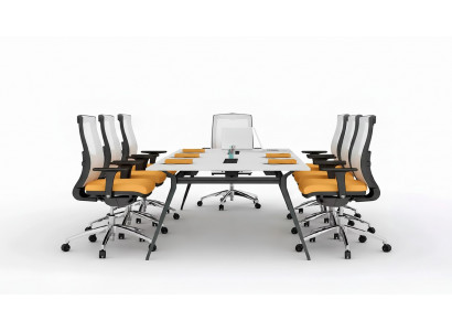 Bürosmiwwelen Dëscher Design Versammlung Konferenzdëscher Ariichtung Modern