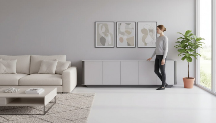 Sideboard Dokumenter Modern Kommode Schaf Holz Büro-Schaf Gro.