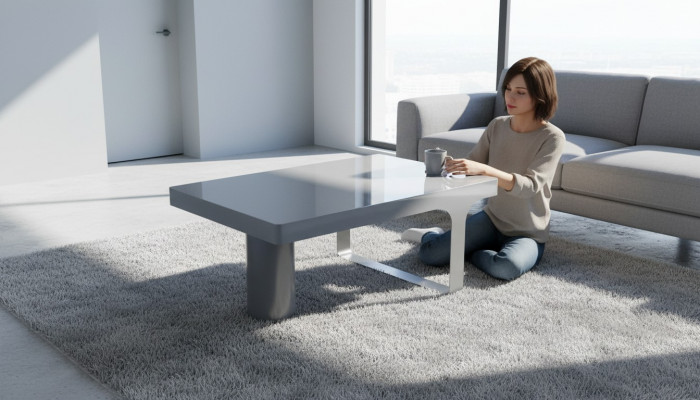 Luxus Couchdësch Büro Designermebel Dësch Klengdëscher Holz Gro