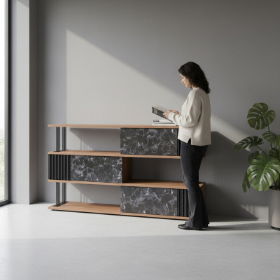 Akteschaf Regal Holz Design Nei Schaf Büro System Miwwel Ariichtung