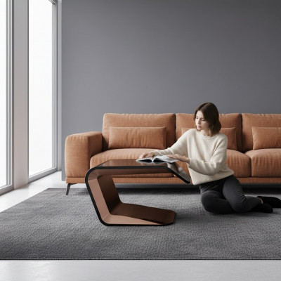 Designer Modern Couchdësch Dësch Büroariichtung Aarbechtszëmmer Holzmiwwelen