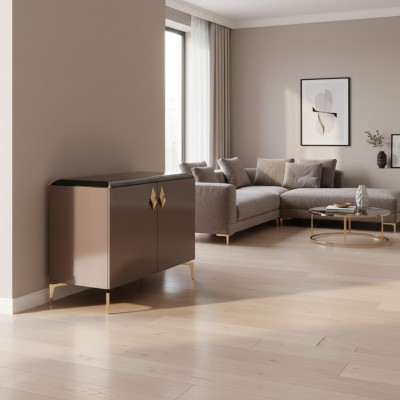 Beige Luxus Kommode Sideboard Büro Miwwel Schaf Designer Miwwel Neiegkeet