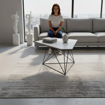 Moderne Couchtable Beistelltëscher Aarbechtszëmmermiwwelen Design Wäiss Nei