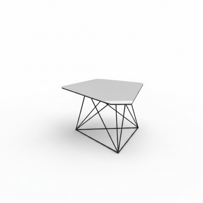 Moderne Couchtable Beistelltëscher Aarbechtszëmmermiwwelen Design Wäiss Nei