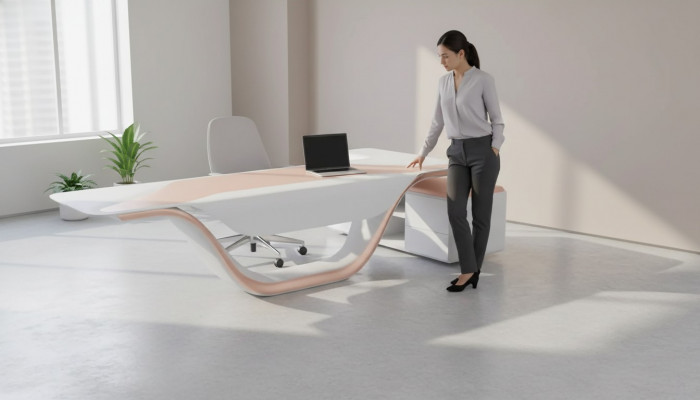 Design Eckschafschant Büro Ariichtung Chef Aarbechtszëmmer Miwwelen Bürosmiwwelen nei