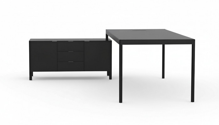 Eckschreifdësch Aarbecht Schreif Büro Dësch Luxus Klass Designer Miwwelen Dëscher