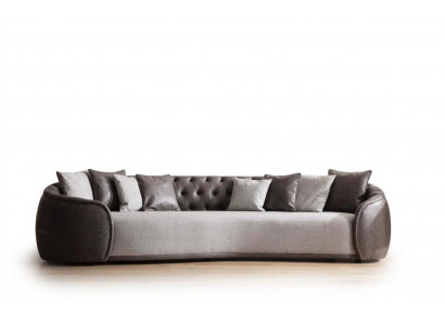 Luxusbank Sofa Canapé Wunnzëmmer Büro Miwwelen Textil Sofae 3-Sëtz.