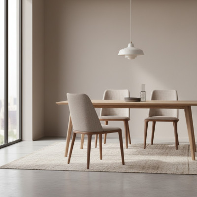 Luxus Iesszëmmerstull Design Still Holz Holzkummer Möbel Stil Modern.