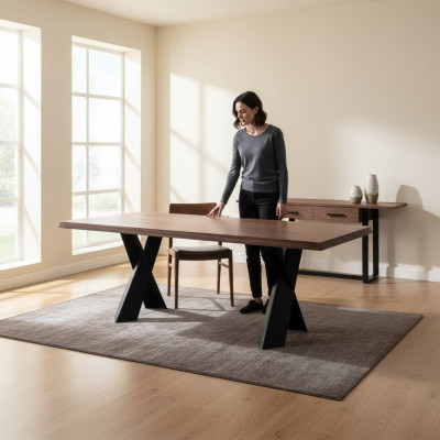 Iessdësch Dësch Holz Miwwelen Design Iesszëmmer Dëscher Design Holzdësch 220x100cm
