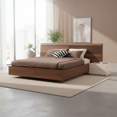 Luxus Schlofkummerbett Duebelbette Design Miwwelen 180x200 cm brong Hotel