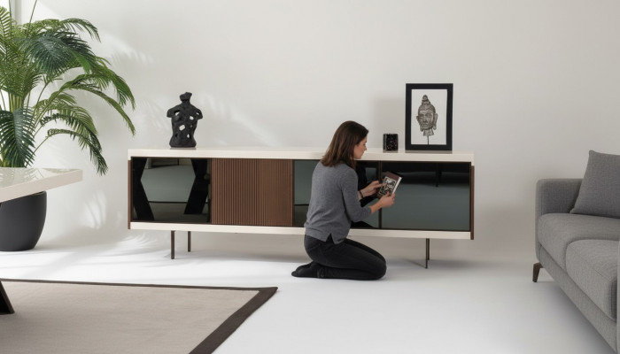 Nidderegt Säitestill Schaf Kommode Schief Schiefen 225cm Anrichte