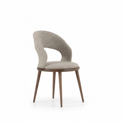 Iesszëmmer Still Holz Textil Luxus Polster Miwwelen Stil Modern gro