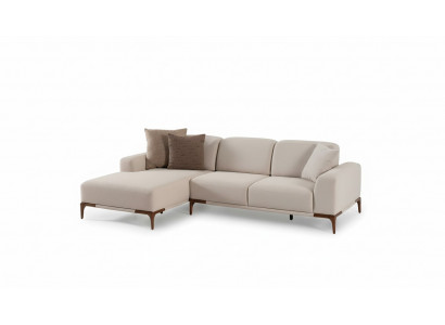 Wunnzëmmer Eckcouch L-Form Couch Polsterung Luxus Stil Couchen Design