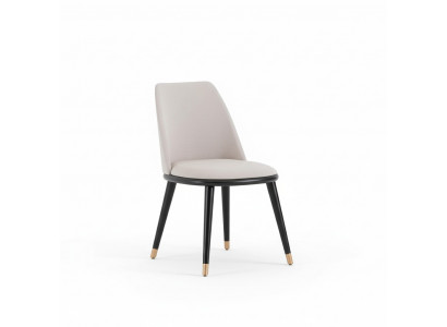 Designer Mega komfortabele beige Iesszëmmerstull am moderne Stil