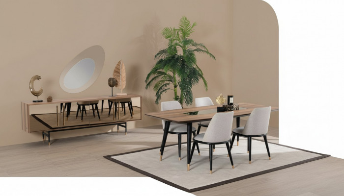 Wunnzëmmer Spigel Anrichte Schaf Edel Design Holz 2t. nei Luxus