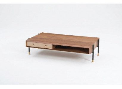 Couchtisch Wunnzëmmer Holz Luxus Design Holztische Nei brong Kaffisdësch