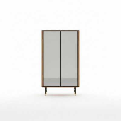 Vitrine Glas Bar Schaf Haus Schief Wand Regal Holz Wunnzëmmer