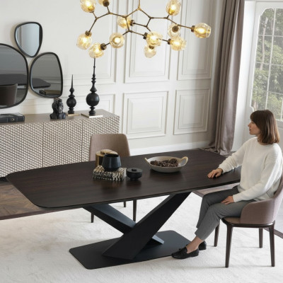 Iesszëmmer Holzdëscher Iessegruppeset Stullgrupp Neit 4x Design 5 Deeler.