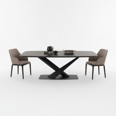 Iesszëmmer Holzdëscher Iessegruppeset Stullgrupp Neit 4x Design 5 Deeler.