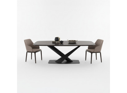 Iesszëmmer Holzdëscher Iessegruppeset Stullgrupp Neit 4x Design 5 Deeler.
