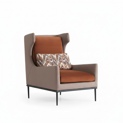 Wunnzëmmer Fauteuil Couch Polster Design Textil 1 Sëtz Couchen Polster.