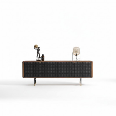 Wunnzëmmer Kredenz brongen Luxus Stil modernen Holz Sideboard Loft 228cm