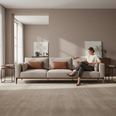 Wunnzëmmer 4 Sofa Sëtzer Design Miwwelen Couch Sofa Couchen Luxus