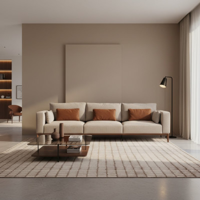 Wunnzëmmer 4 Sofa Sëtzer Design Miwwelen Couch Sofa Couchen Luxus