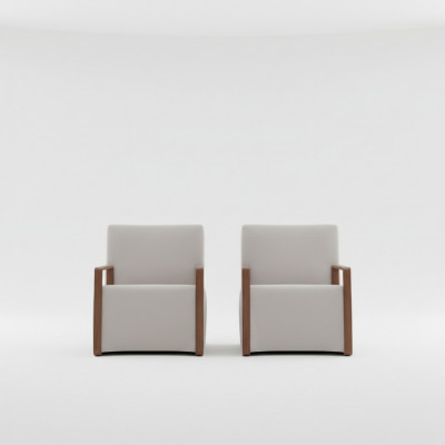 Wunnzëmmer Fauteuil 1-Sëtzer Canapé Polster Modern Luxus Textil Design