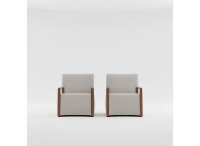 Wunnzëmmer Fauteuil 1-Sëtzer Canapé Polster Modern Luxus Textil Design