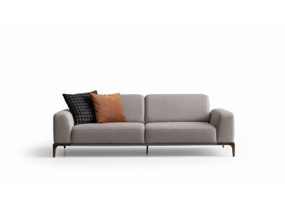 Wunnzëmmer Canapé 3 Sëtz Design Stil Miwwelen Modern Sofas gro