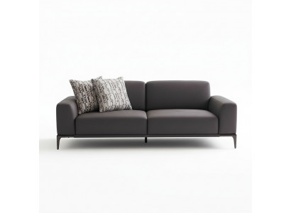Canapé 3-Platzer Braun Canapé Stil Luxus Wunnzëmmer Modernen Design Polster