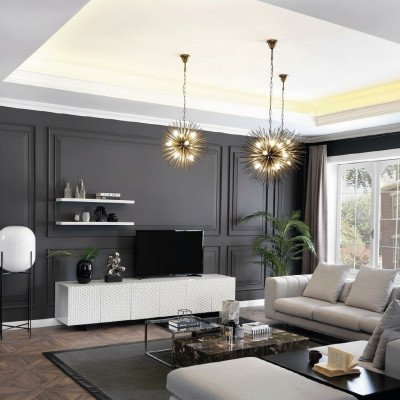 Luxus-Sideboard fir Fernseher TV Fernsehschaf Wohnzimmer Schiefen