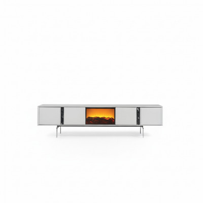 Säitebord mat Kamäin TV Fernsehstänner Miwwelen Luxus Lowboard 240cm