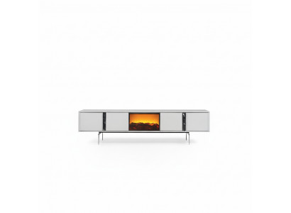 Säitebord mat Kamäin TV Fernsehstänner Miwwelen Luxus Lowboard 240cm